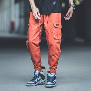 Men Big Pocket Hip Hop Cargo Harem Pants
